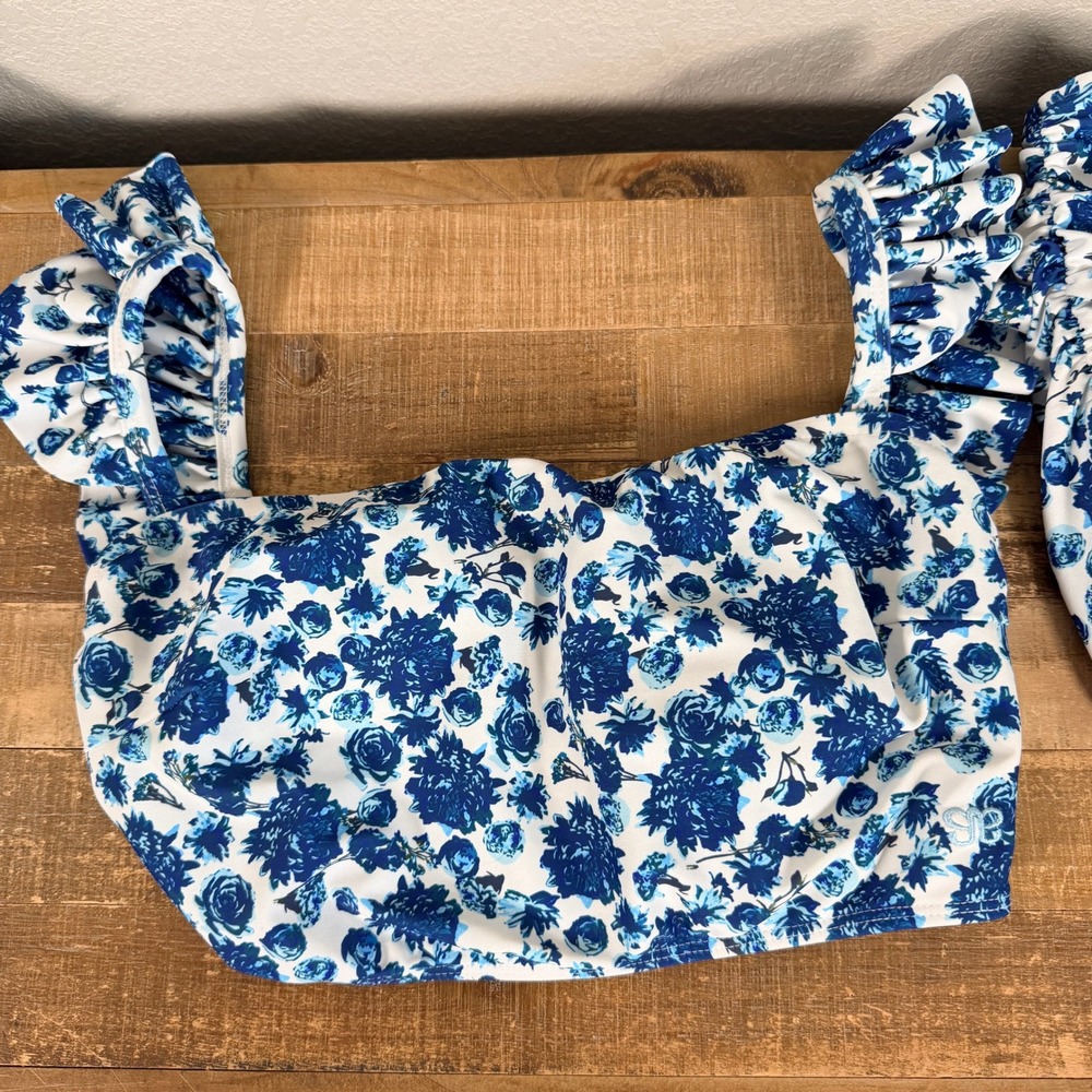 Albion Bikini Set Bella Crop Top & Santorini Ruched High Waisted Bottoms Women S